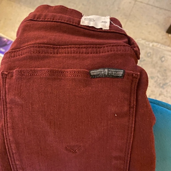 Burgundy Hudson Jeans - Picture 3 of 6